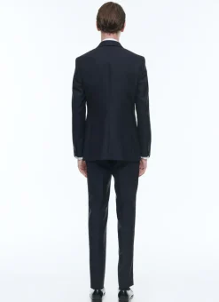 Fursac Wool Faille Double-Breasted Tuxedo Navy Blue Online