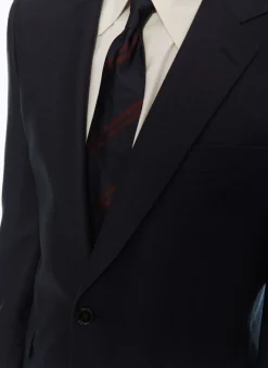 Fursac Wool Flannel Jacket Navy Blue Best Sale