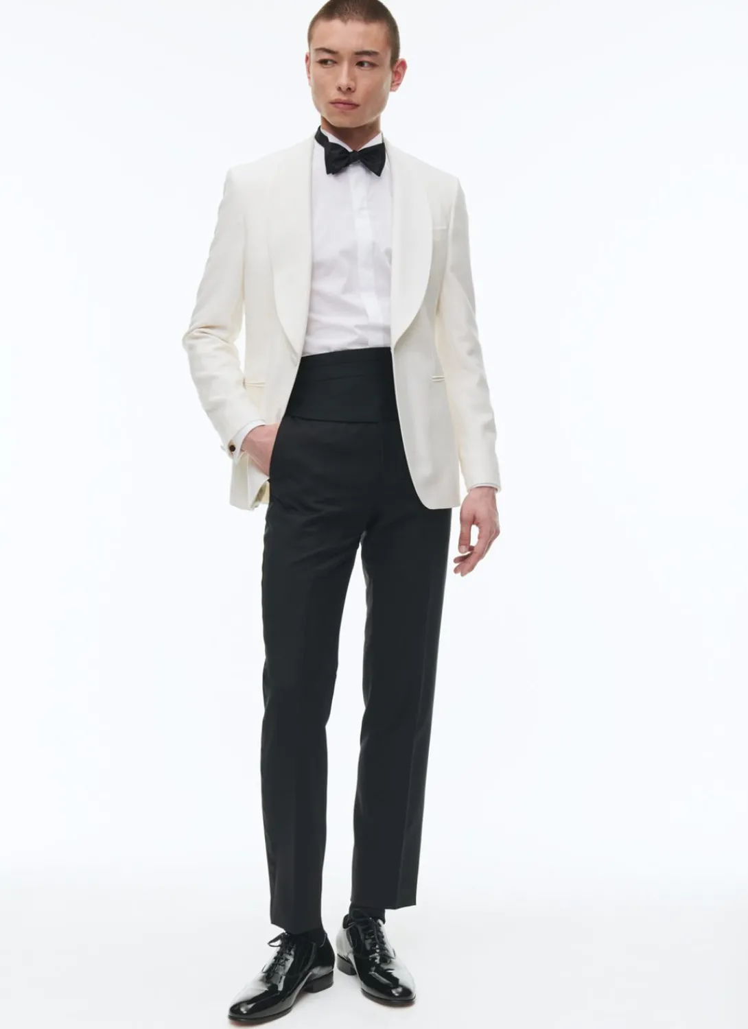 Fursac Wool, Mohair And Silk Tuxedo Ecru Cheap