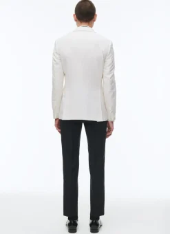 Fursac Wool, Mohair And Silk Tuxedo Ecru Cheap