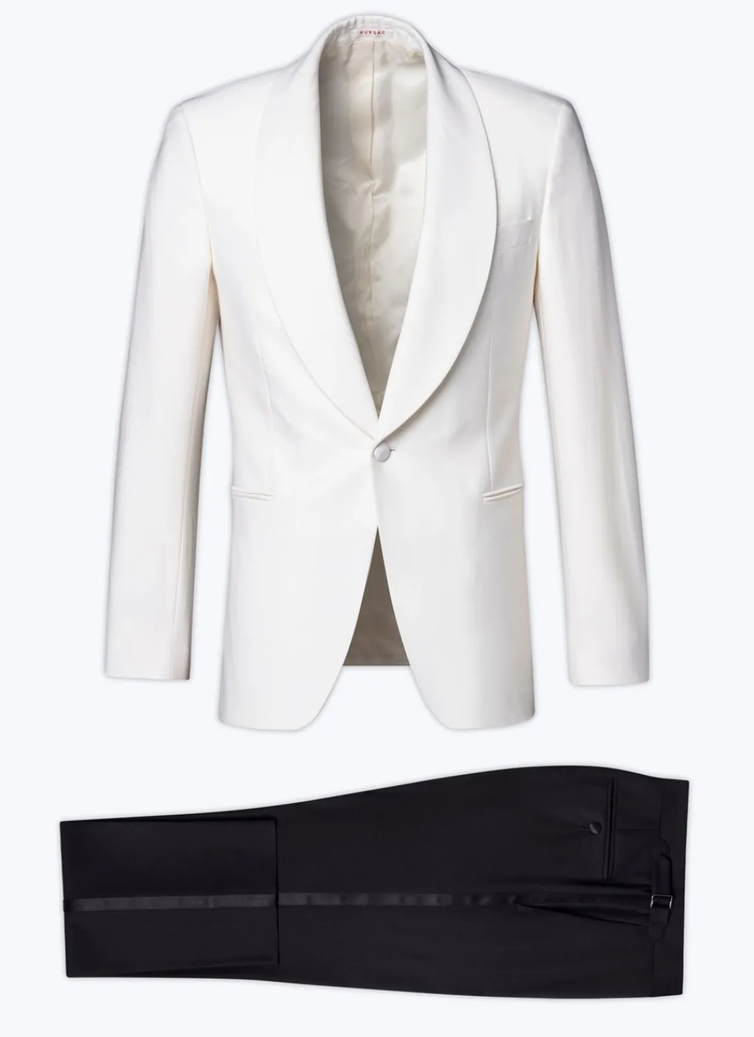 Fursac Wool, Mohair And Silk Tuxedo Ecru Cheap