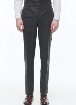 Fursac Wool Officer Collar Double-Breasted Suit Grey Fashion
