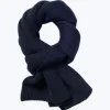 Fursac Wool Scarf Navy Blue Cheap