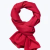 Fursac Wool Scarf With Polka Dots Burgundy - White Polka Dots Outlet