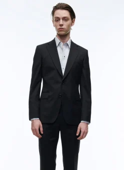 Fursac Wool Serge Large Jacket Black Store