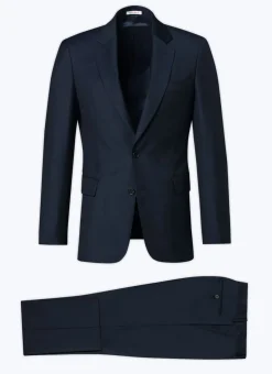 Fursac Wool Serge Large Suit Navy Blue Sale