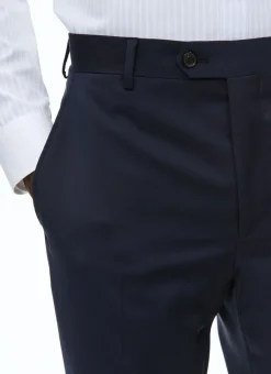Fursac Wool Serge 3-Piece Suit Navy Blue Sale