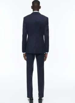 Fursac Wool Serge Suit Navy Blue Flash Sale