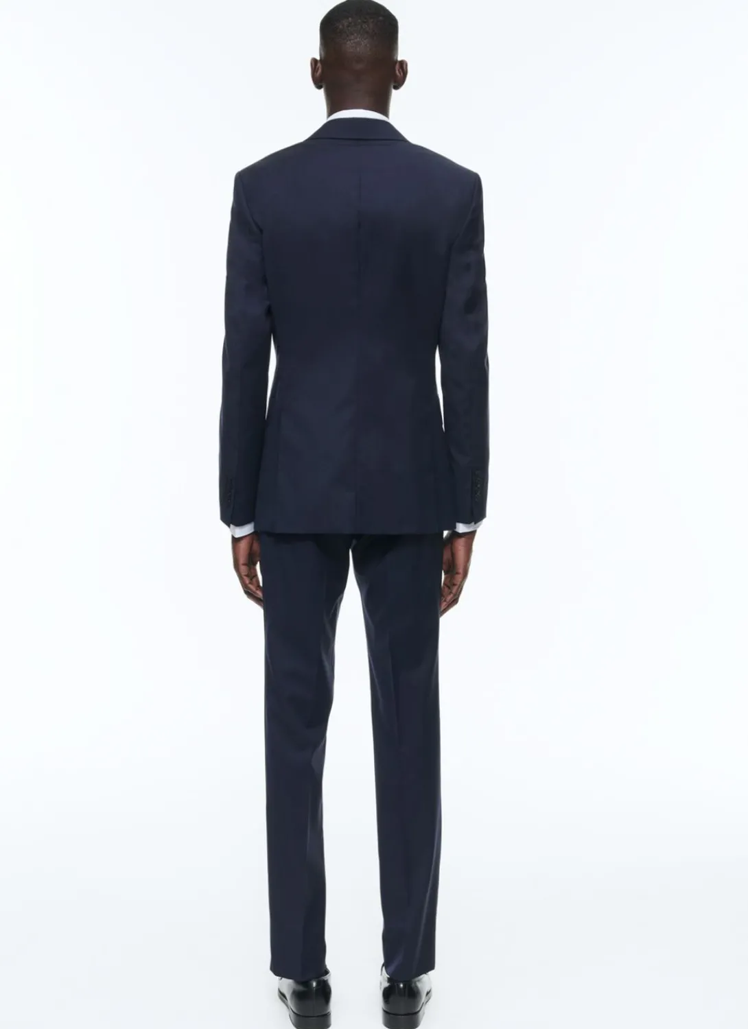 Fursac Wool Serge Suit Navy Blue Flash Sale
