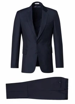 Fursac Wool Serge Suit Navy Blue Flash Sale