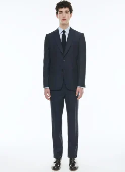 Fursac Wool Serge Suit Navy Blue Online