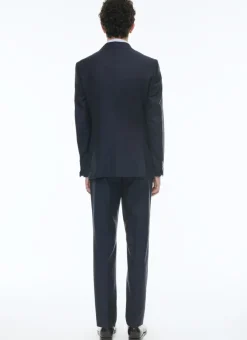 Fursac Wool Serge Suit Navy Blue Online