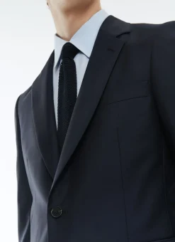 Fursac Wool Serge Suit Jacket Navy Blue Flash Sale