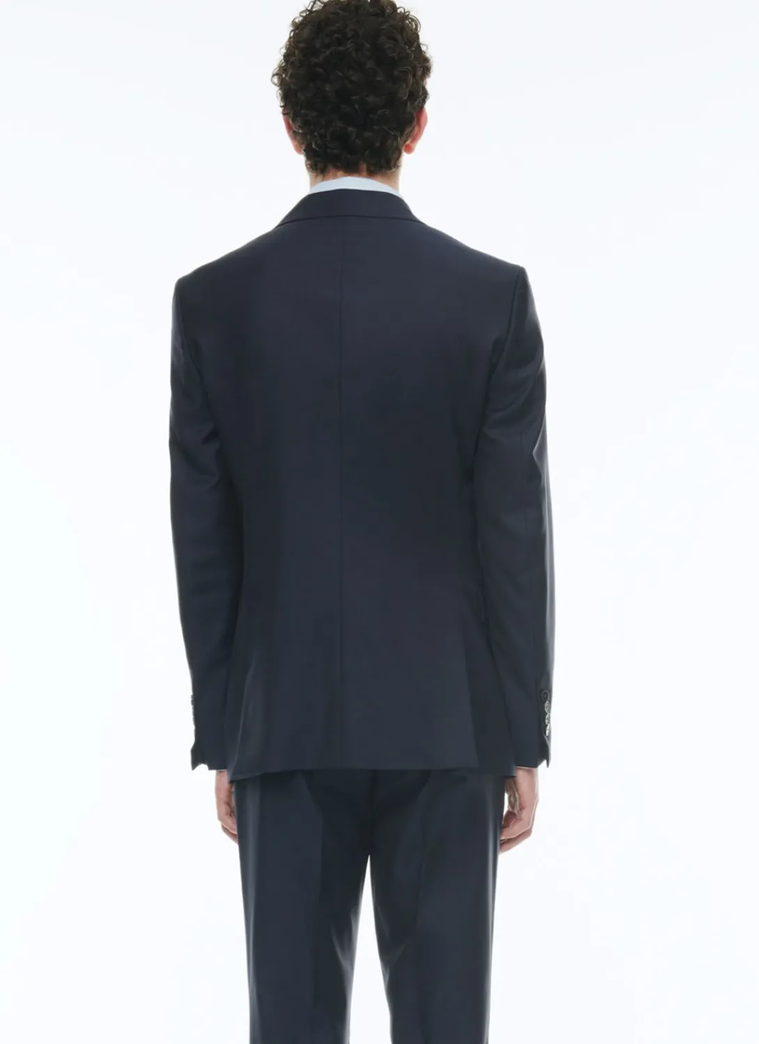 Fursac Wool Serge Suit Jacket Navy Blue Flash Sale