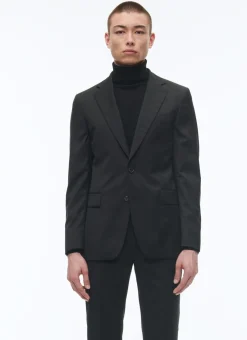 Fursac Wool Serge Suit Jacket Black Outlet