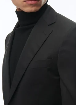 Fursac Wool Serge Suit Jacket Black Outlet