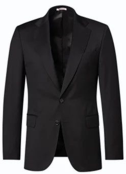 Fursac Wool Serge Suit Jacket Black Outlet