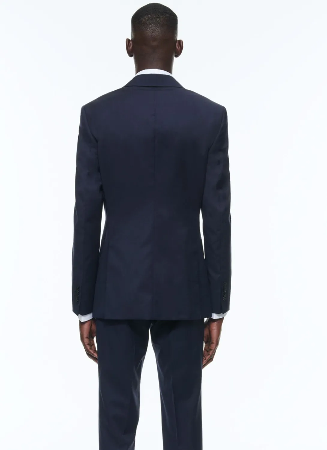 Fursac Wool Serge Suit Jacket Navy Blue Best