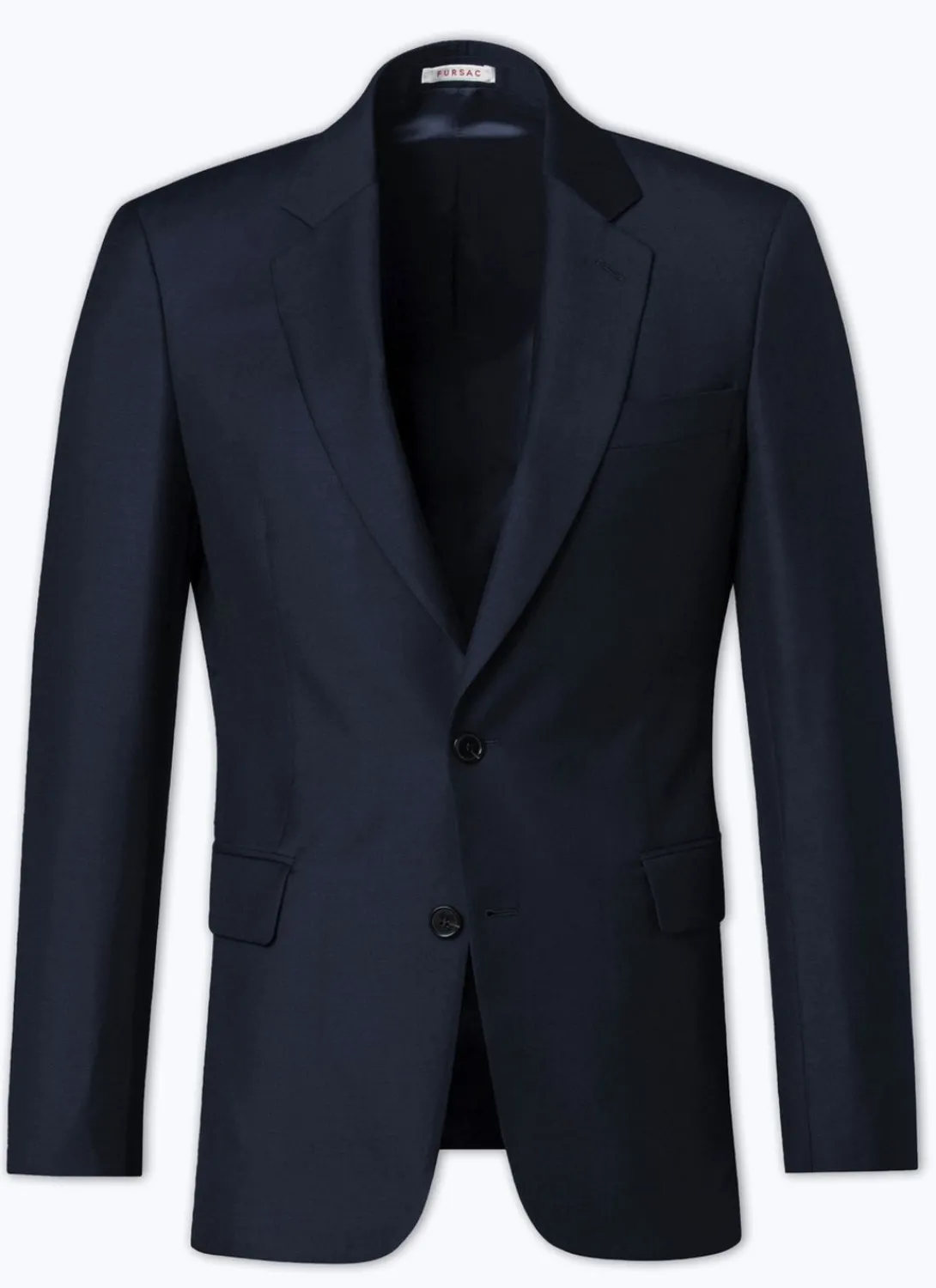 Fursac Wool Serge Suit Jacket Navy Blue Best