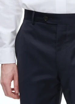Fursac Wool Serge Trousers Navy Blue Best