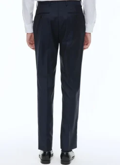 Fursac Wool Serge Trousers Navy Blue Best