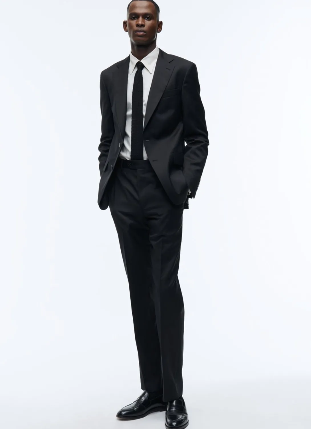 Fursac Wool Serge Trousers Black Discount