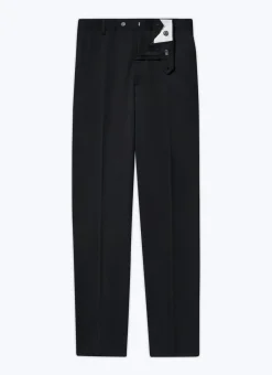 Fursac Wool Serge Trousers Black Discount