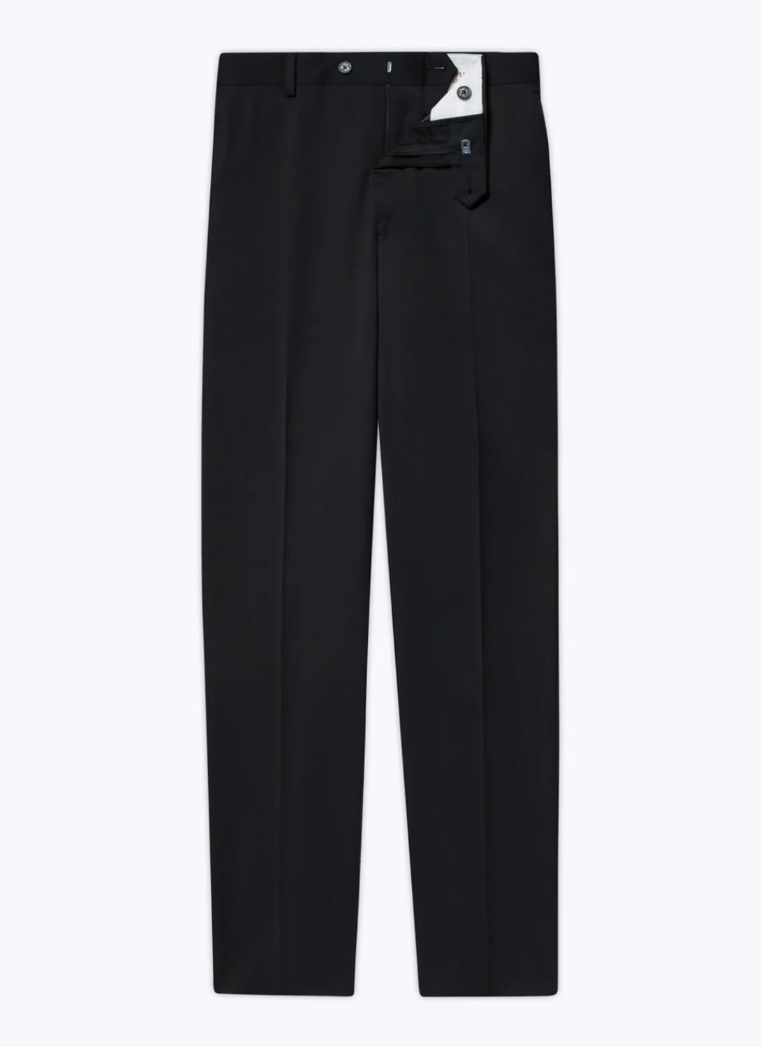 Fursac Wool Serge Trousers Black Discount