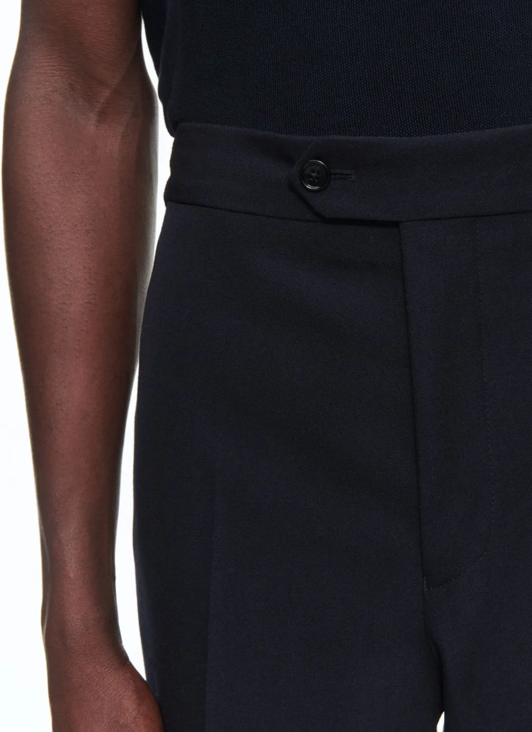 Fursac Wool Suit With Officer Collar Navy Blue Online