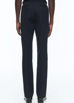 Fursac Wool Suit With Officer Collar Navy Blue Online
