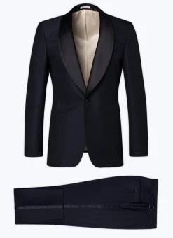 Fursac Wool Tuxedo Navy Blue Hot